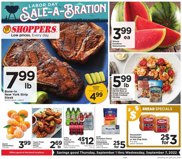 Shoppers Food & Pharmacy Ad from 09/01/2022