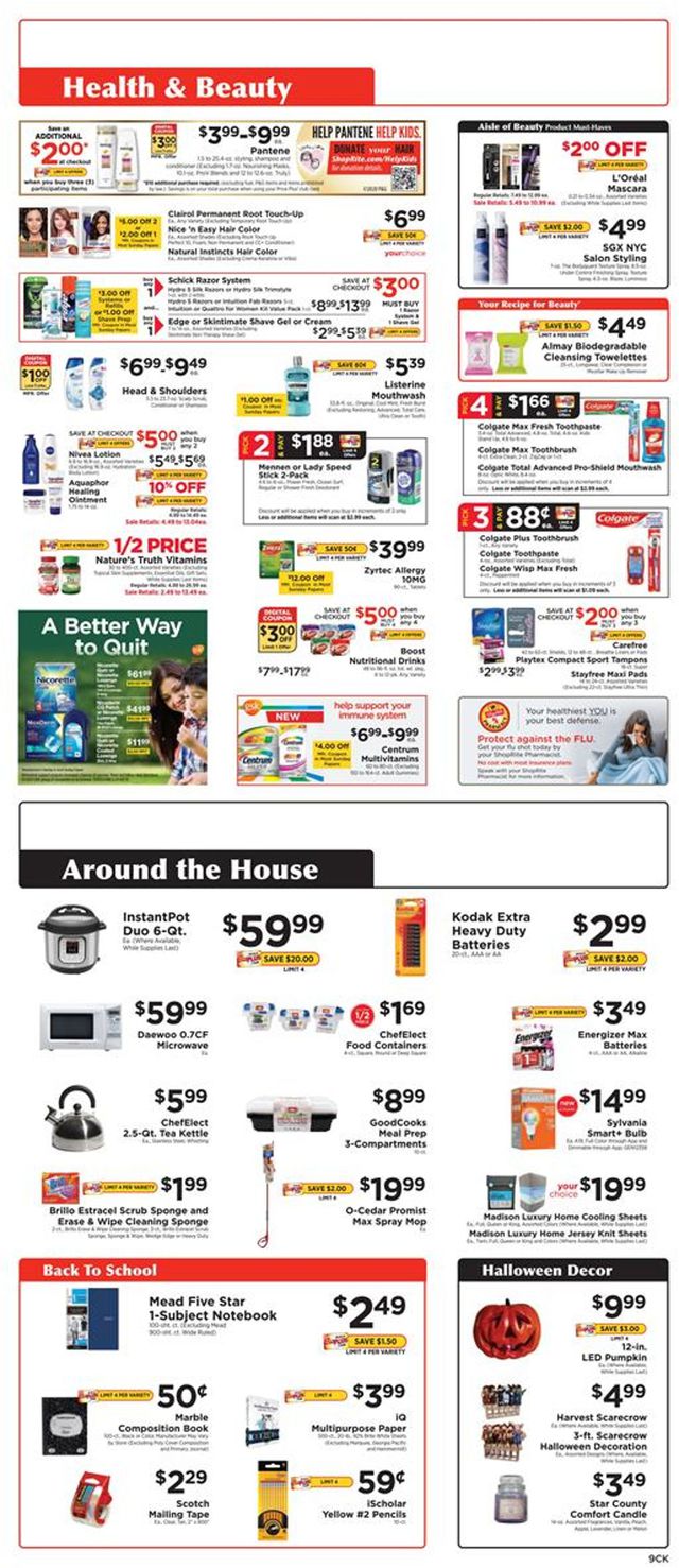 ShopRite Ad from 09/06/2020