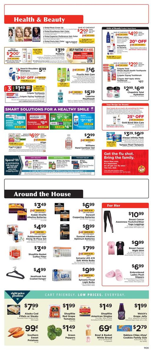 ShopRite Ad from 09/27/2020