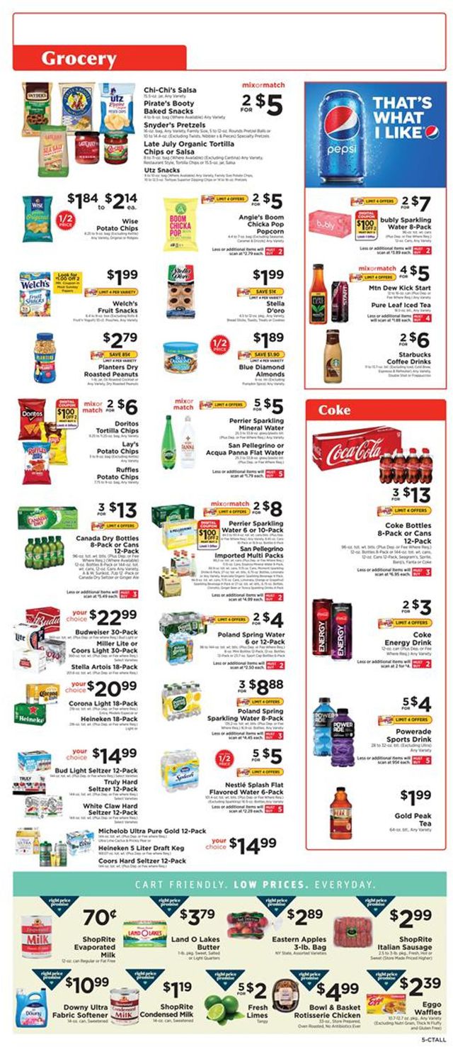 ShopRite Ad from 10/18/2020