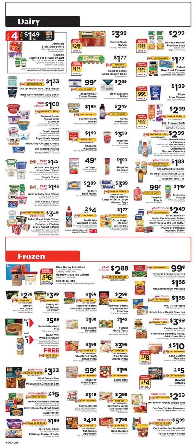 ShopRite Ad from 11/01/2020