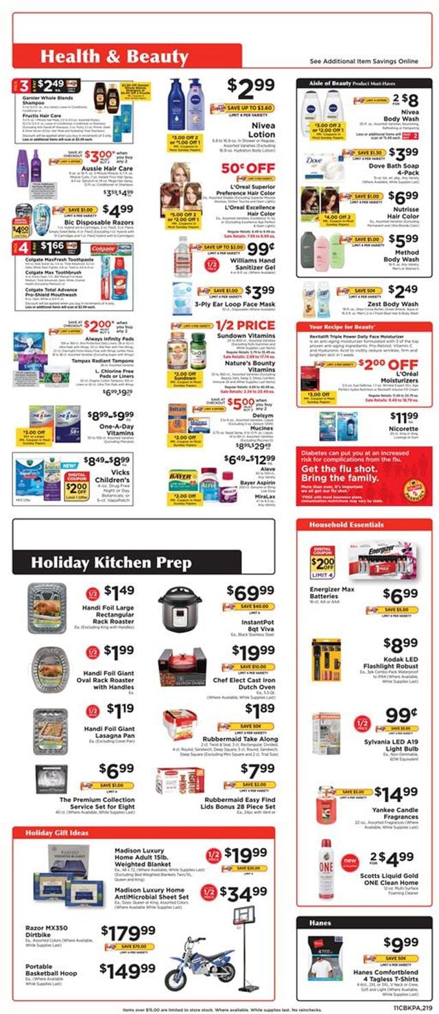 ShopRite Ad from 11/15/2020