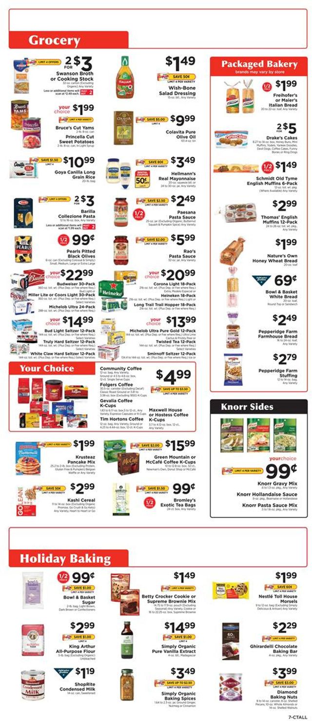 ShopRite Ad from 12/13/2020