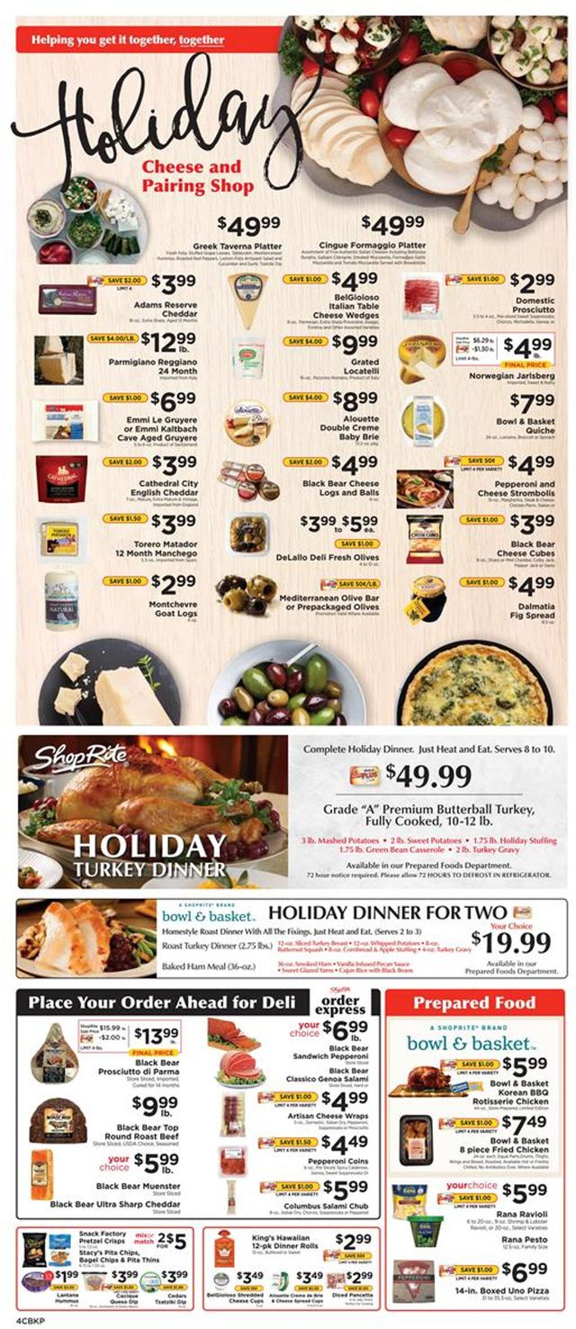 ShopRite Ad from 12/20/2020
