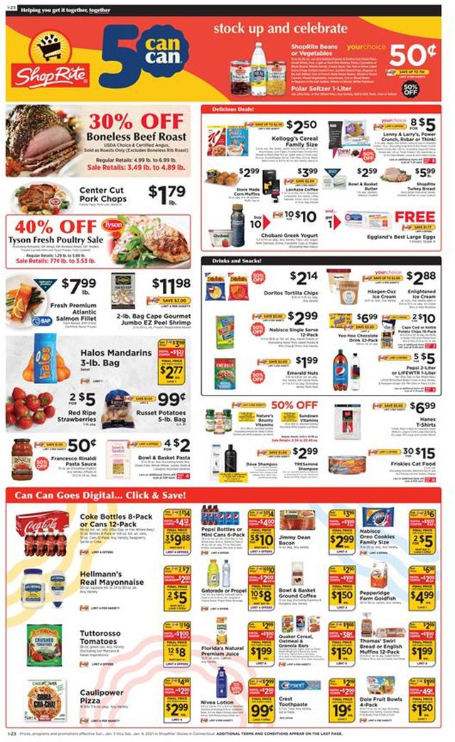 ShopRite Ad from 01/03/2021