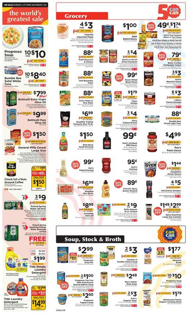 ShopRite Ad from 01/03/2021