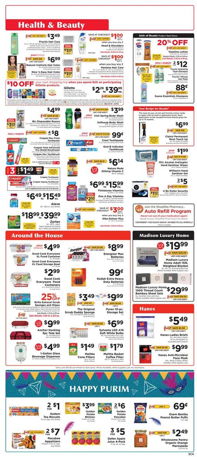 ShopRite Ad from 02/21/2021