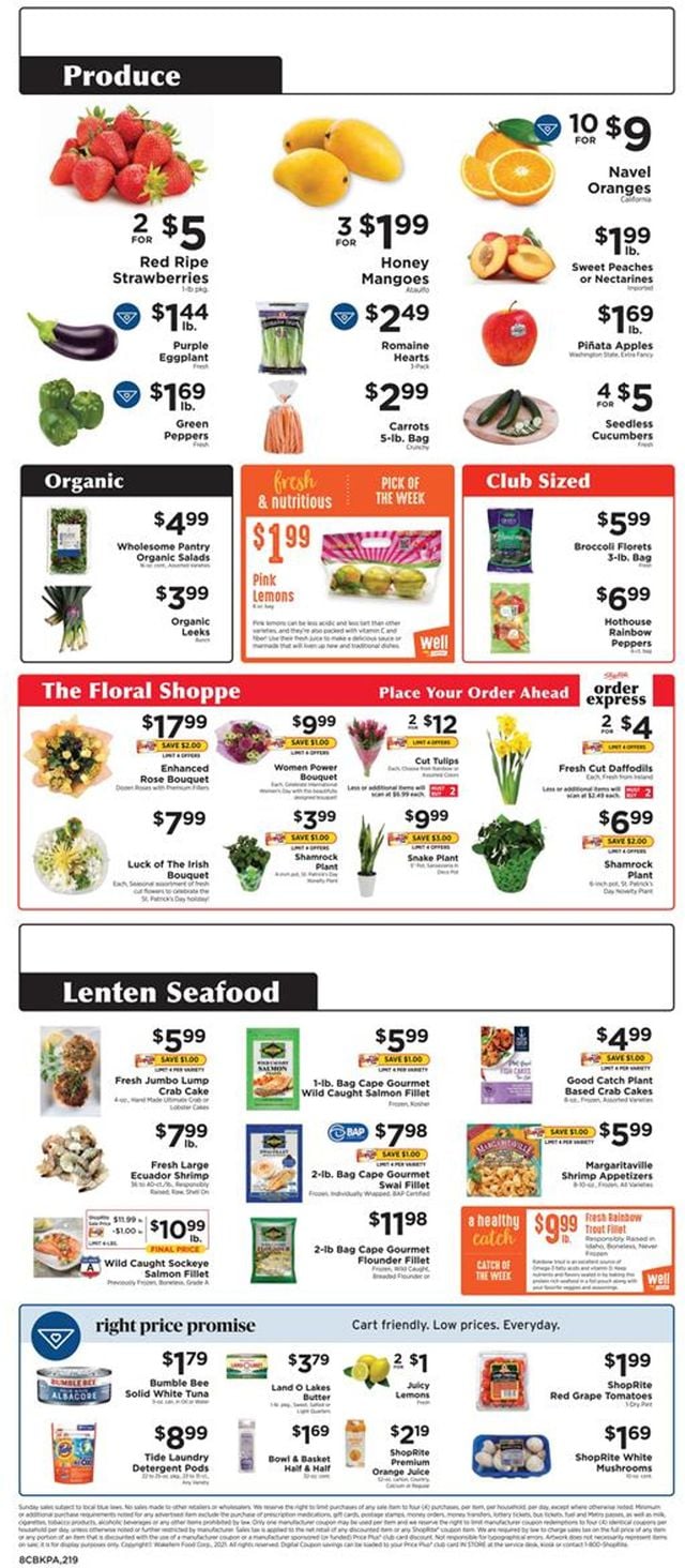 ShopRite Ad from 03/07/2021