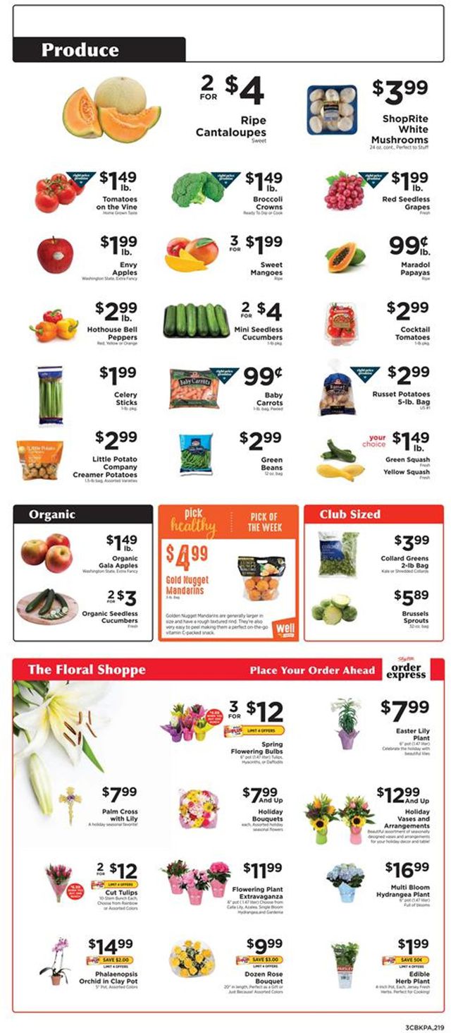 ShopRite Ad from 03/28/2021