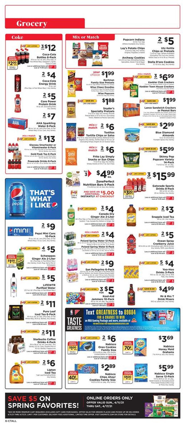 ShopRite Ad from 04/11/2021