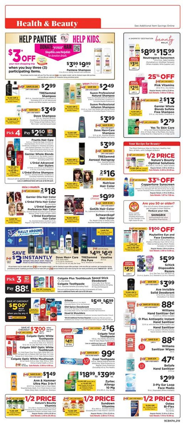 ShopRite Ad from 08/01/2021