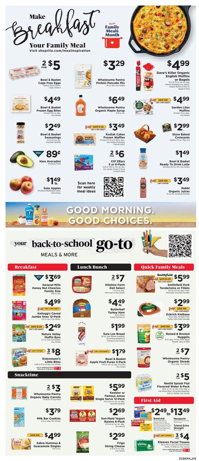 ShopRite Ad from 09/05/2021