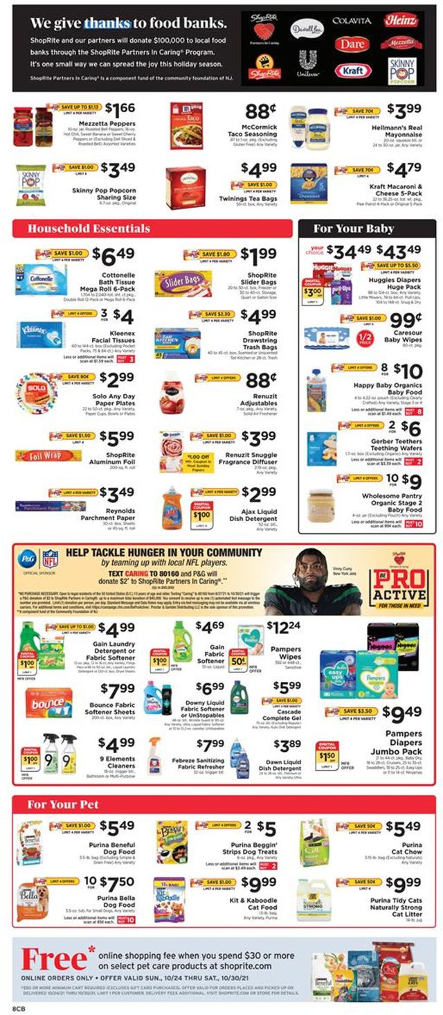 ShopRite Ad from 10/24/2021