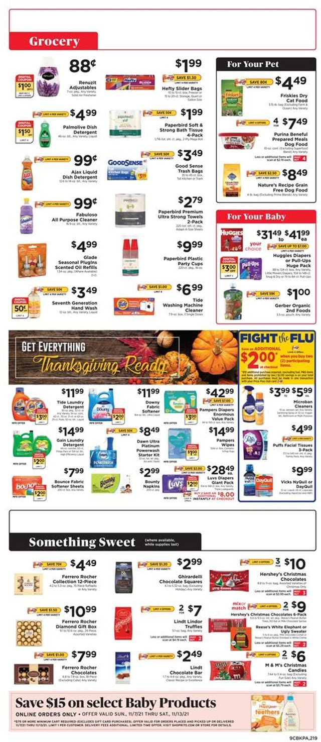 ShopRite Ad from 11/07/2021