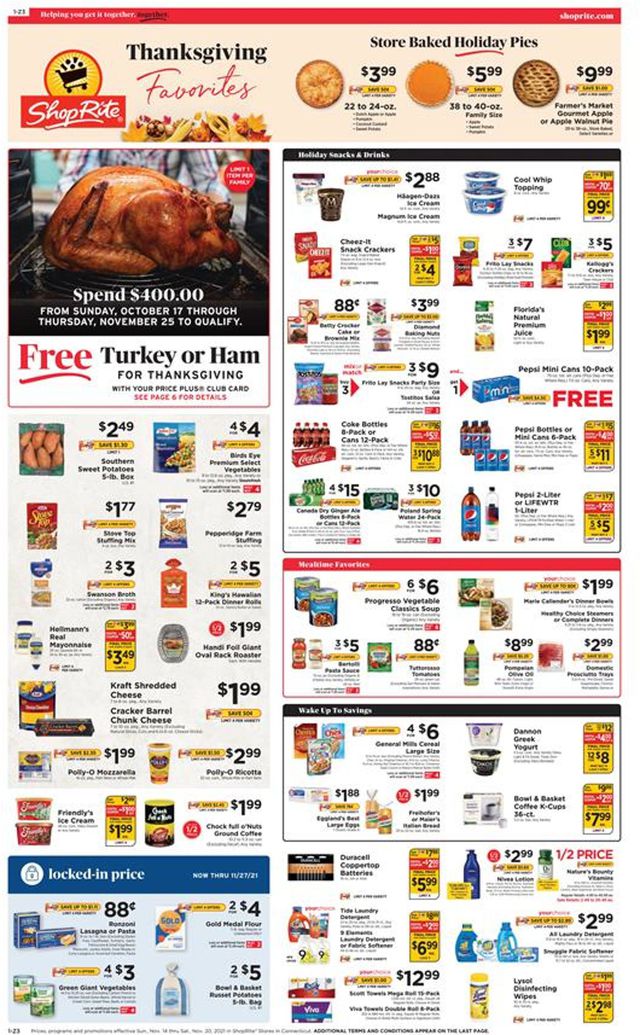 ShopRite Ad from 11/14/2021