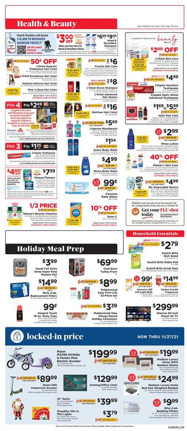 ShopRite Ad from 11/14/2021