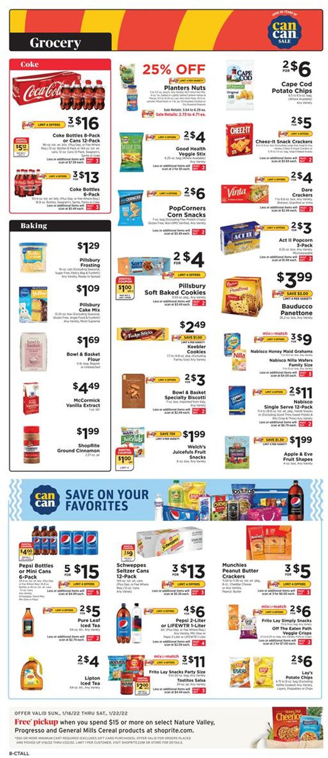 ShopRite Ad from 01/16/2022