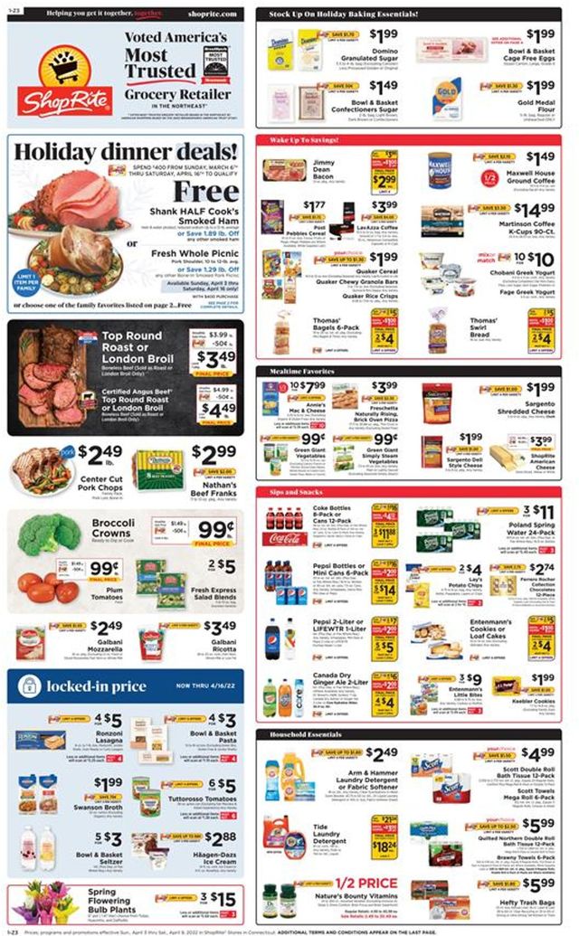 ShopRite Ad from 04/03/2022