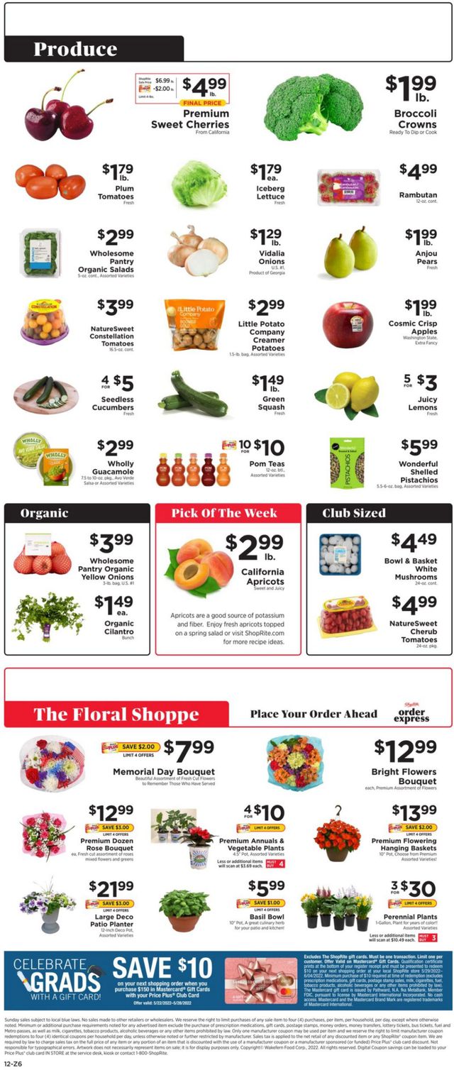 ShopRite Ad from 05/22/2022