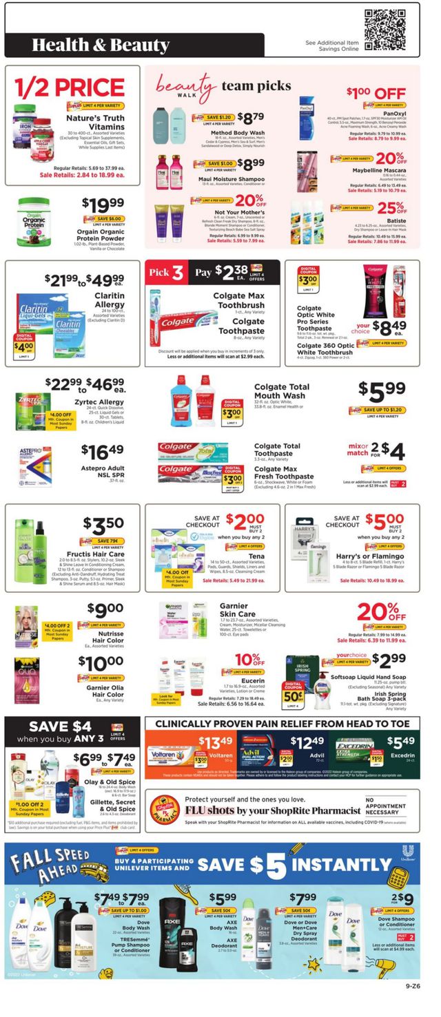 ShopRite Ad from 08/28/2022