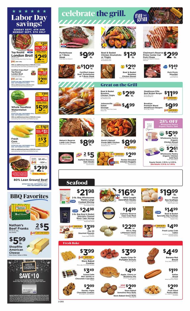 ShopRite Ad from 09/04/2022