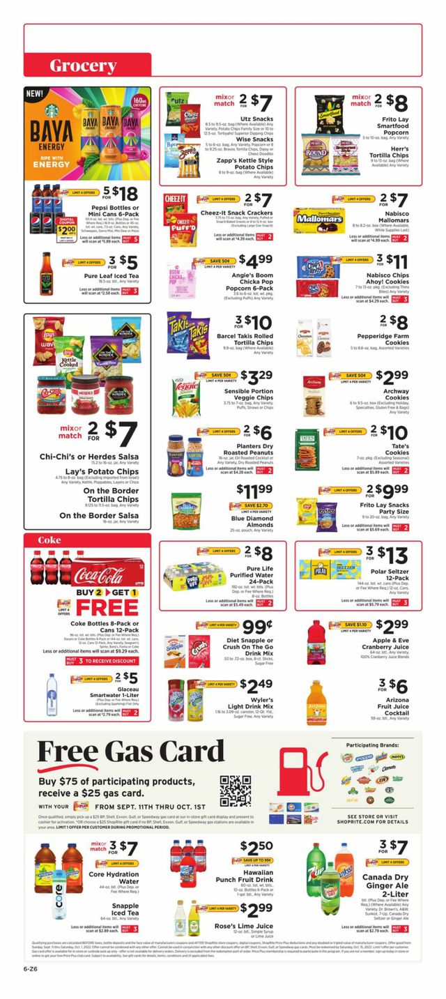 ShopRite Ad from 09/18/2022