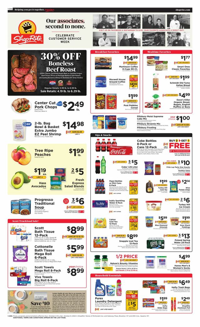 ShopRite Ad from 10/02/2022