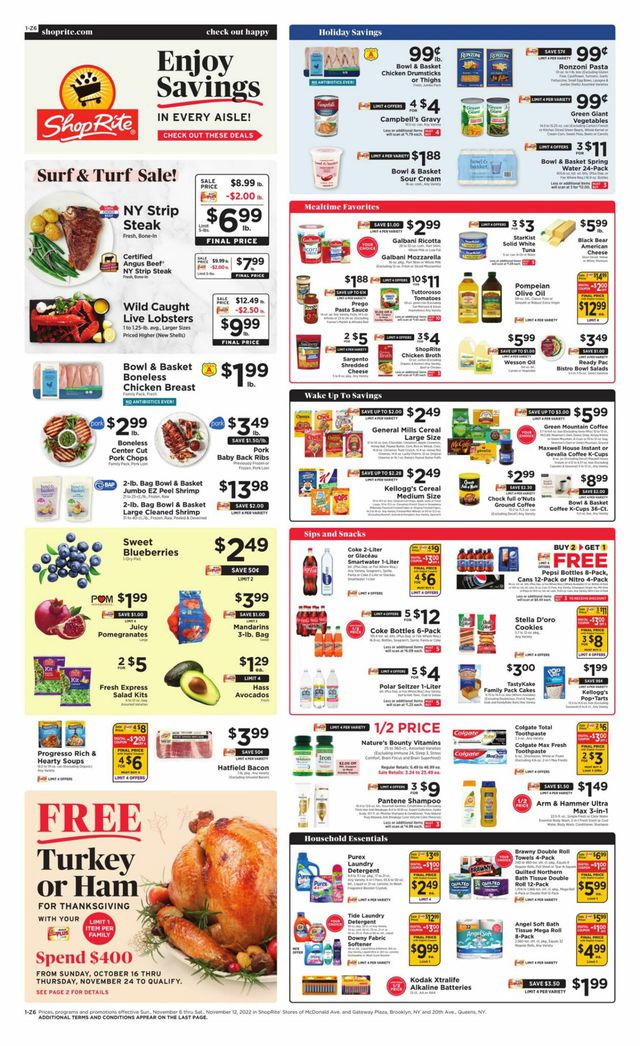 ShopRite Ad from 11/06/2022