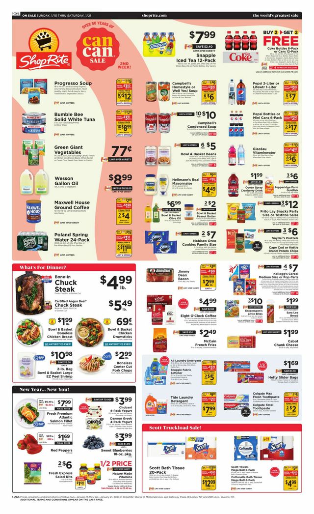 ShopRite Ad from 01/15/2023