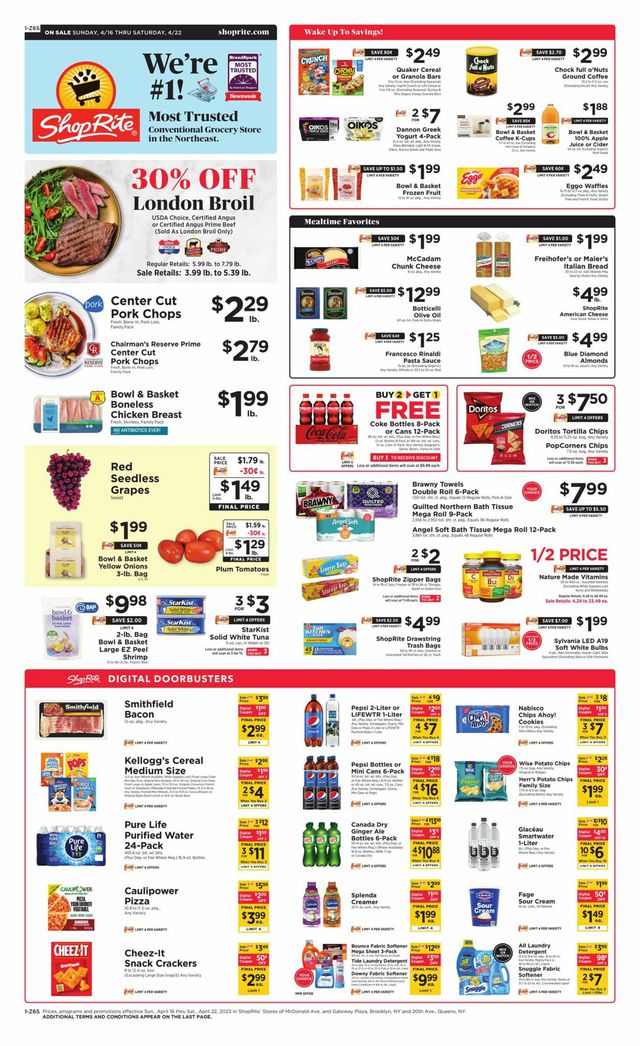 ShopRite Ad from 04/16/2023