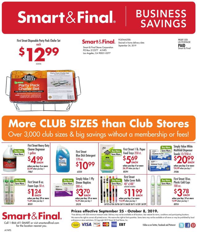 Smart and Final Ad from 09/25/2019