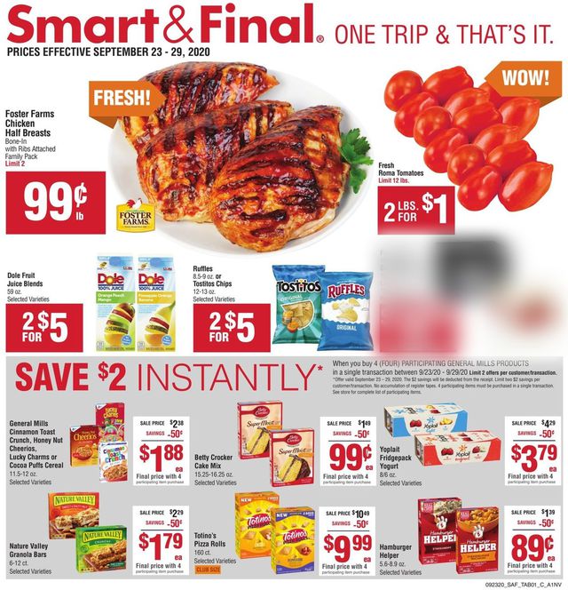 Smart and Final Ad from 09/23/2020