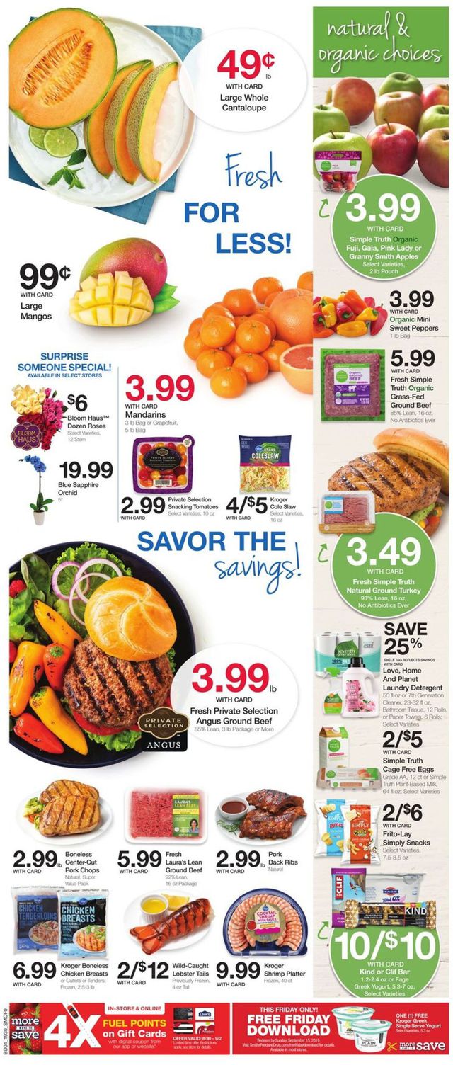 Smith's Ad from 08/28/2019