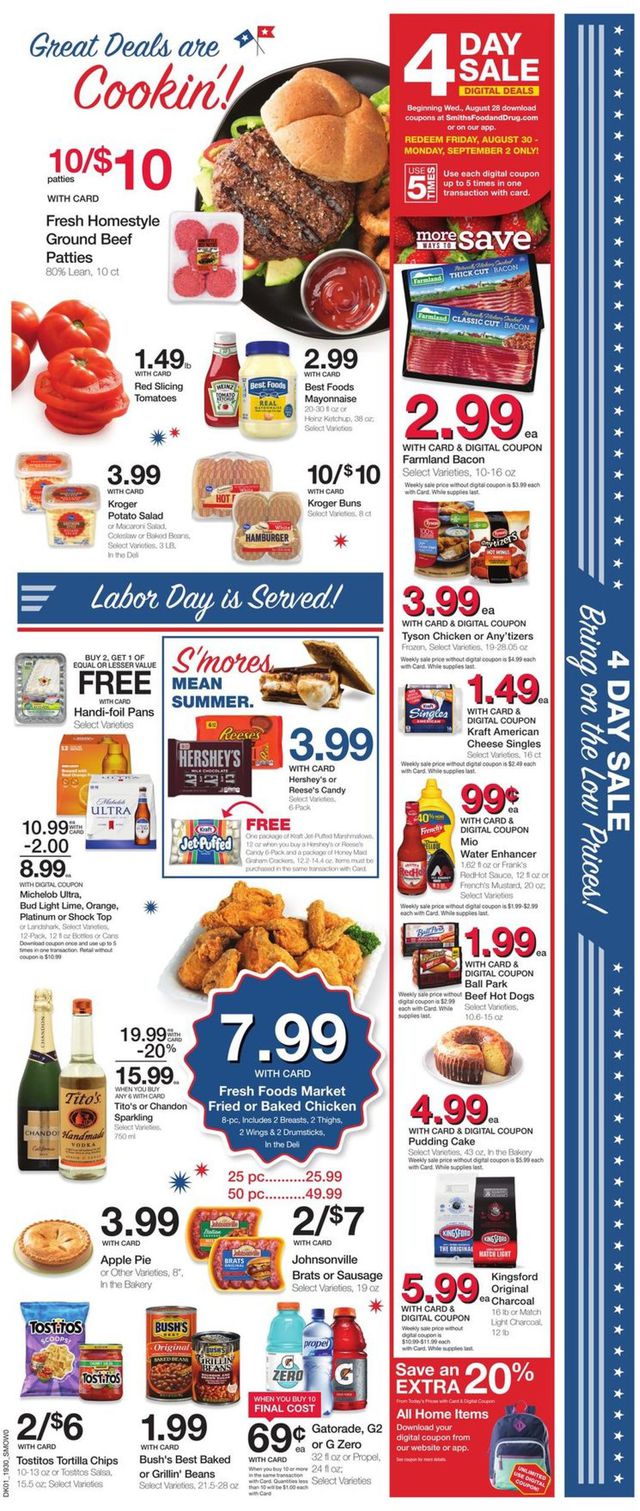 Smith's Ad from 08/28/2019