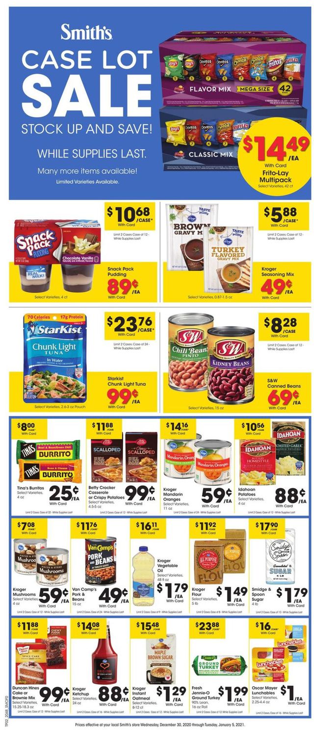 Smith's Ad from 12/30/2020