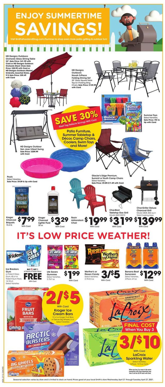 Smith's Ad from 04/21/2021