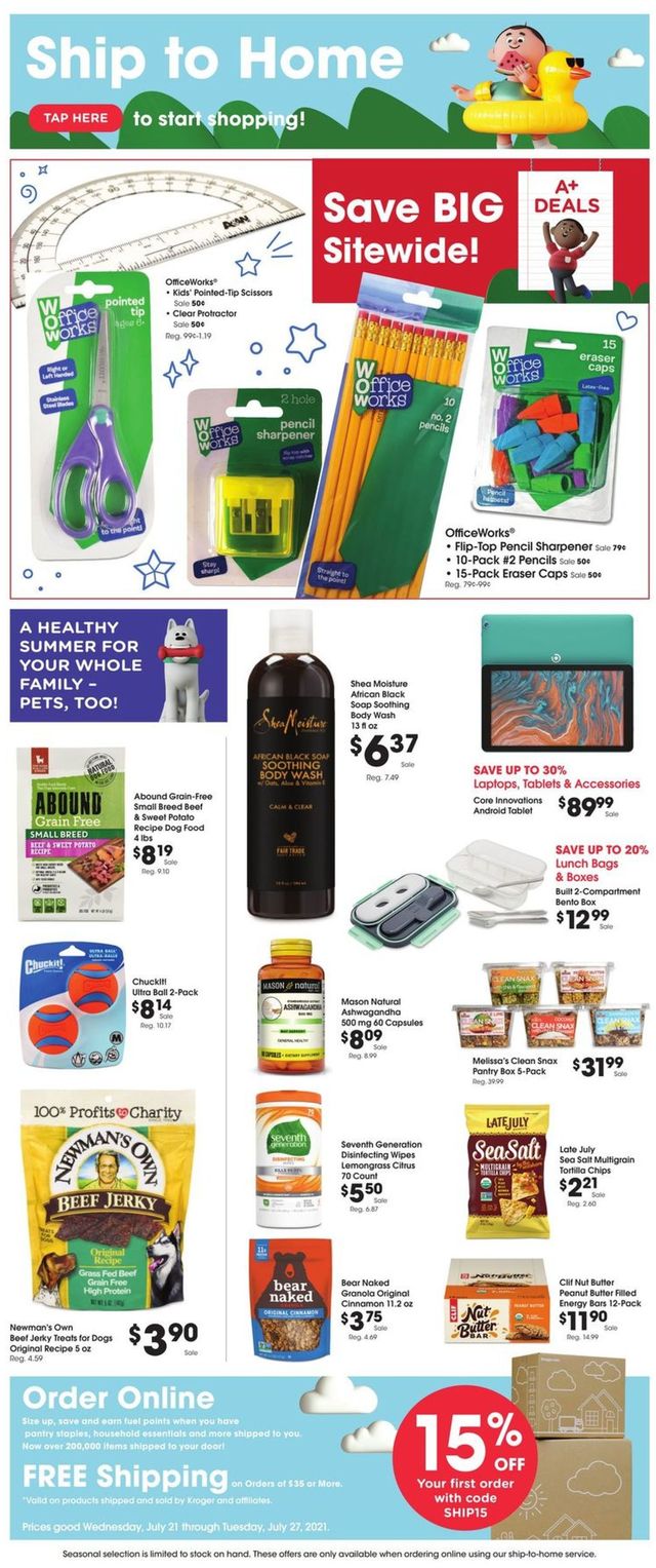 Smith's Ad from 07/21/2021