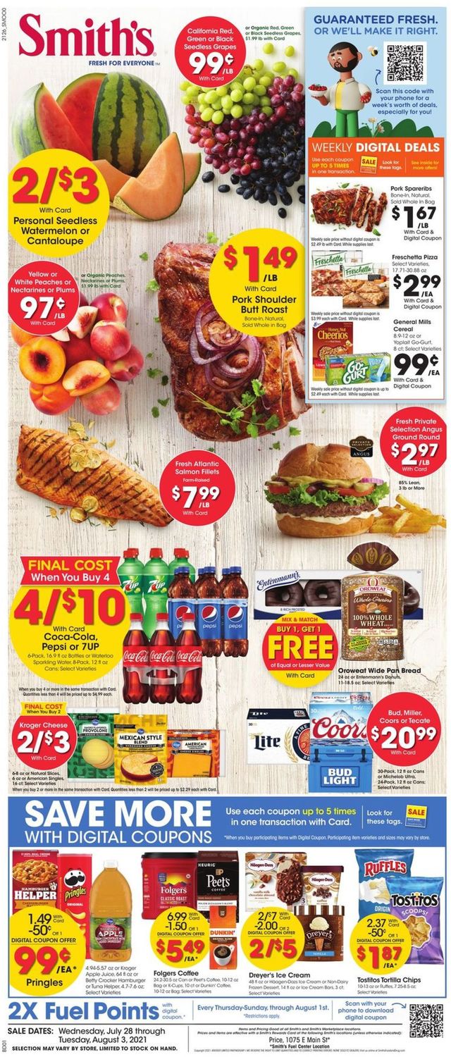Smith's Ad from 07/28/2021