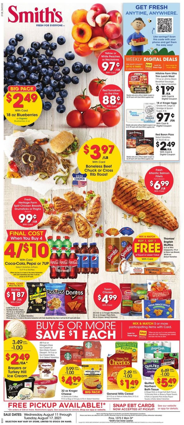 Smith's Ad from 08/11/2021