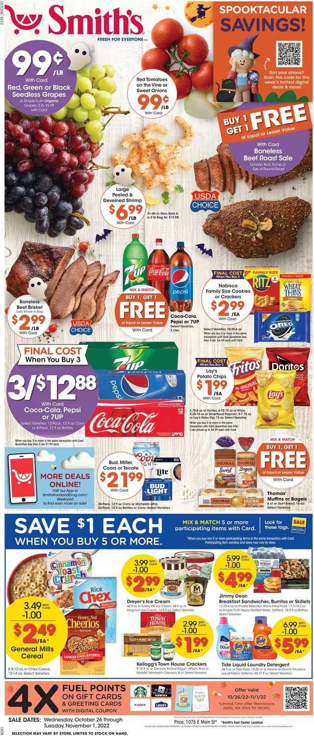 Smith's Ad from 10/26/2022