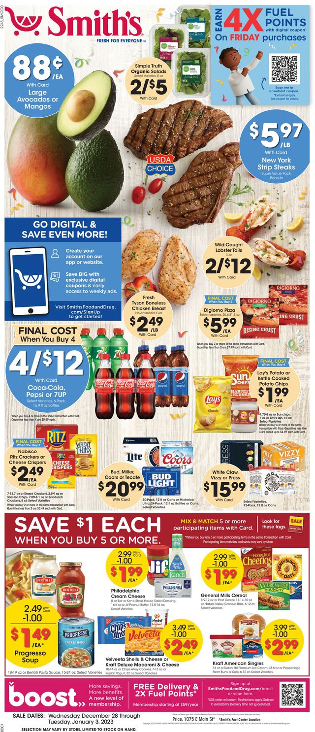 Smith's Ad from 12/28/2022