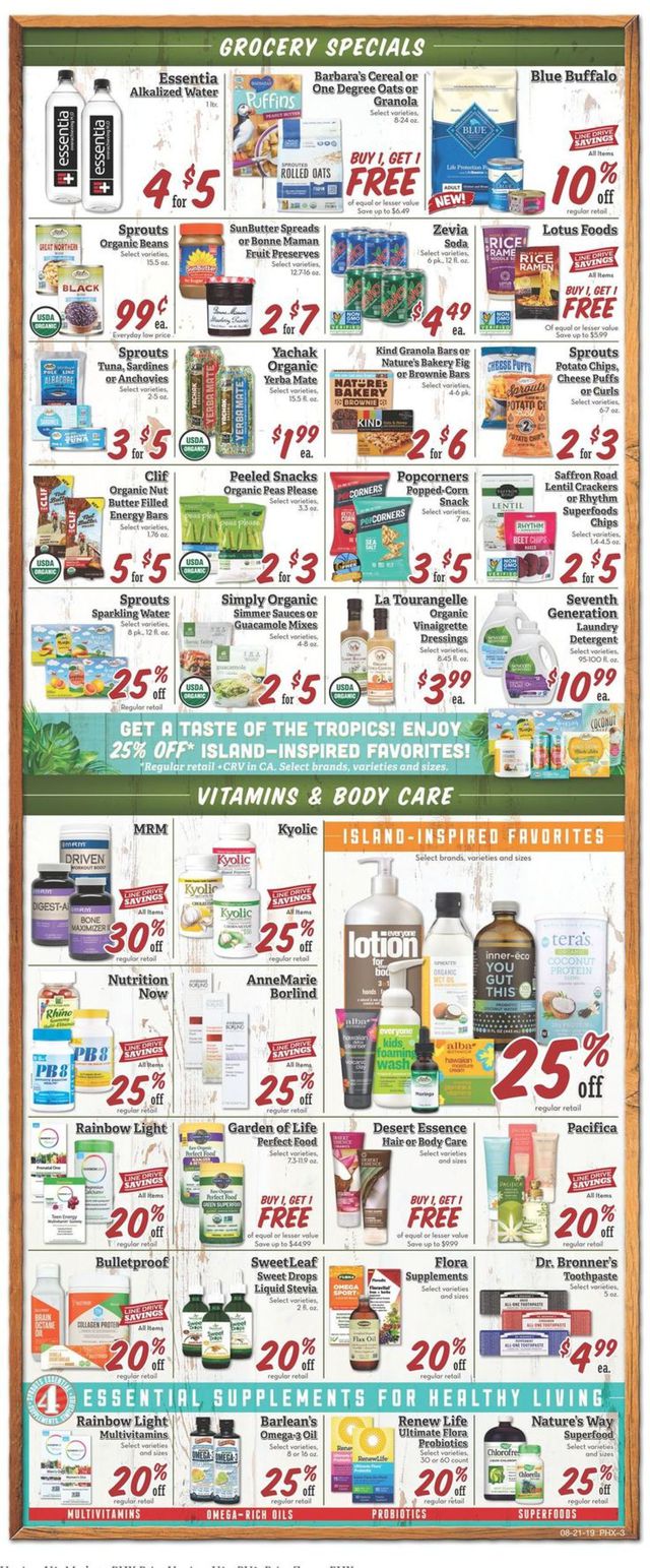 Sprouts Ad from 08/21/2019