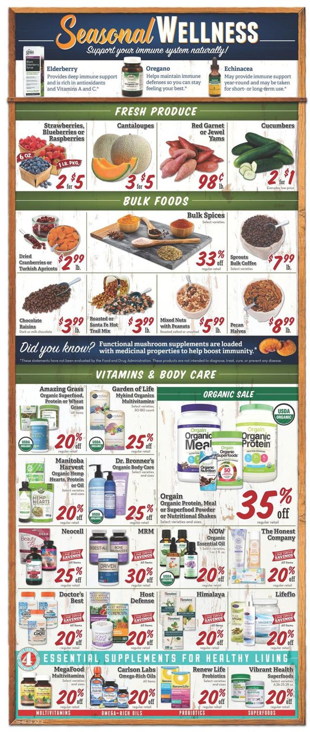 Sprouts Ad from 10/02/2019