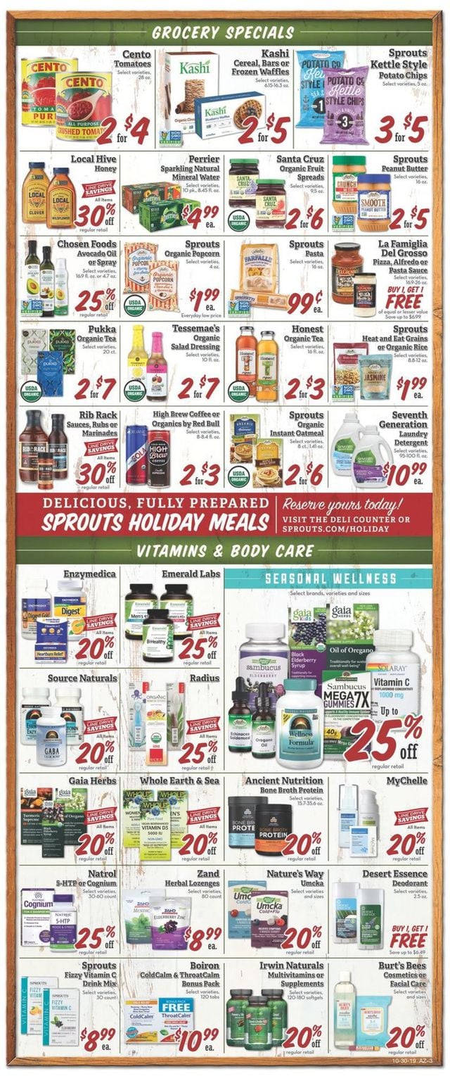 Sprouts Ad from 10/30/2019