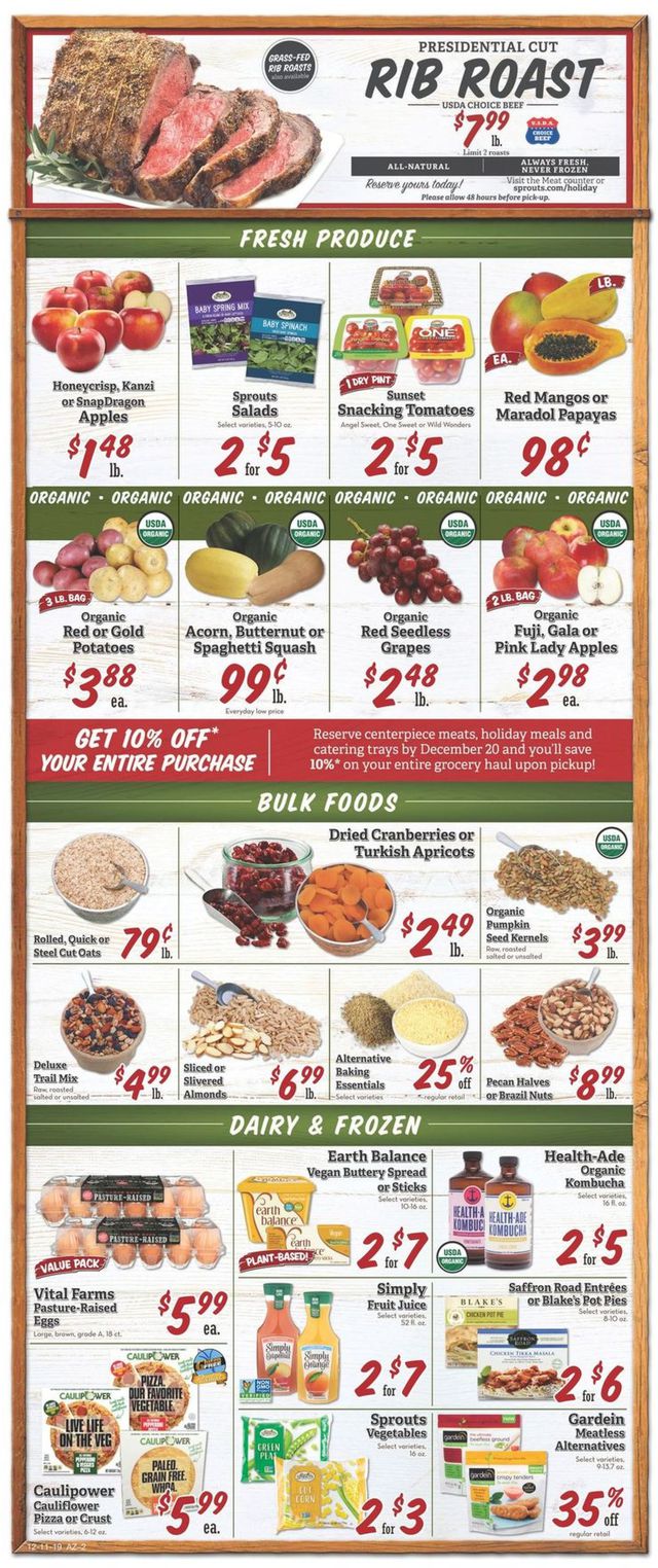 Sprouts Ad from 12/11/2019