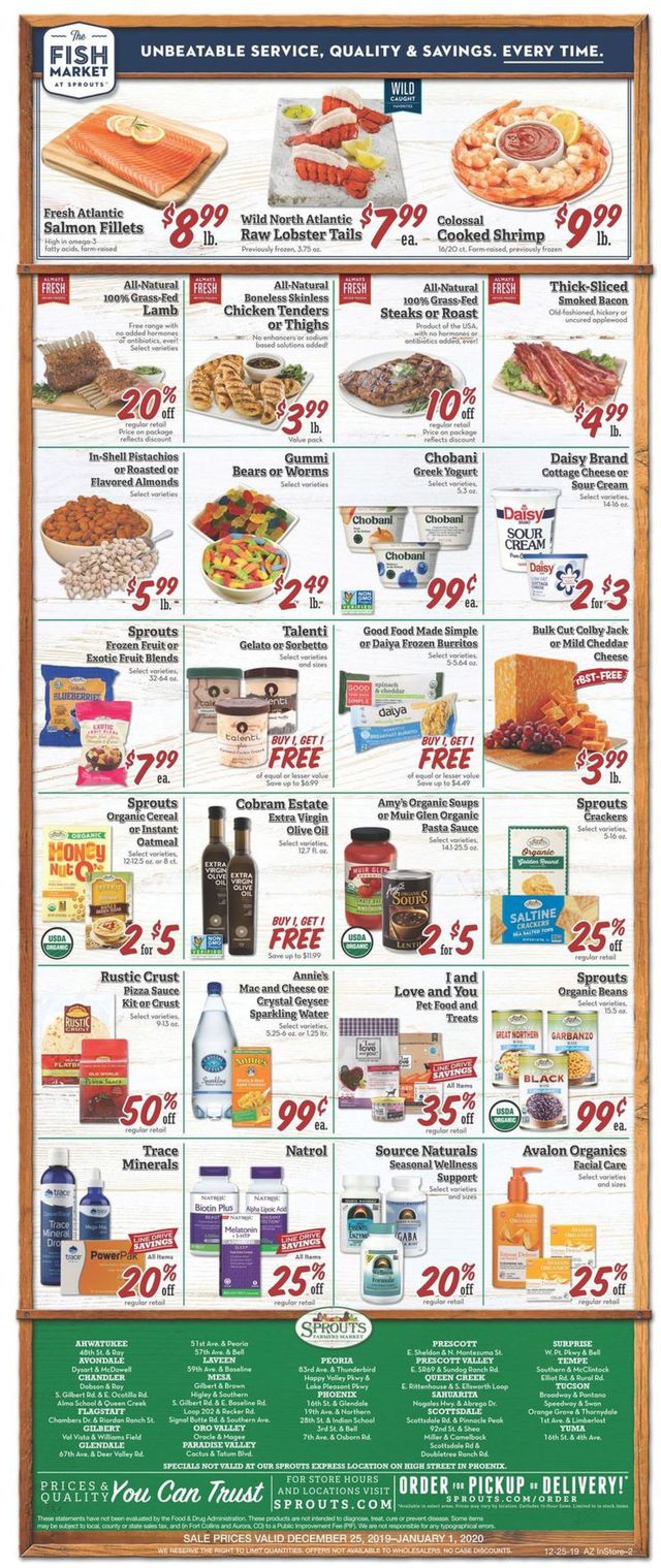 Sprouts Ad from 12/25/2019