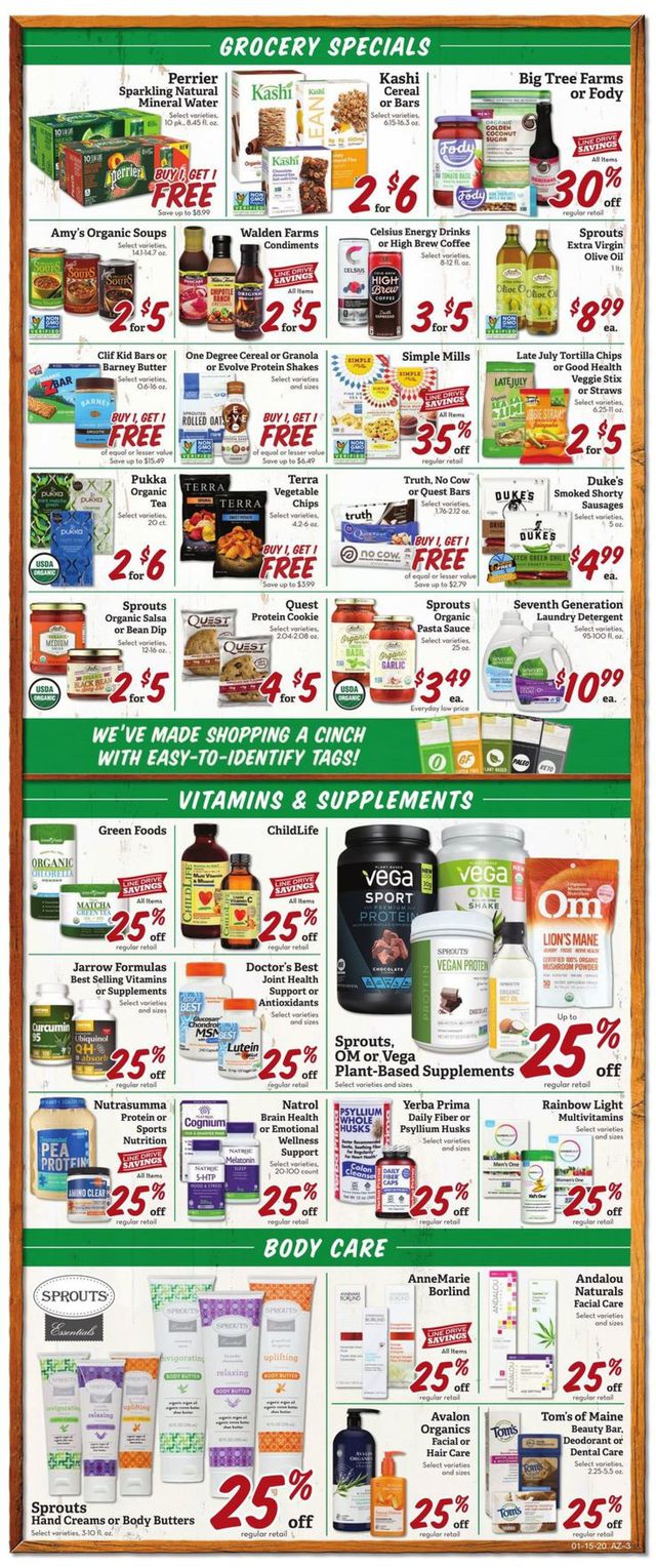 Sprouts Ad from 01/15/2020
