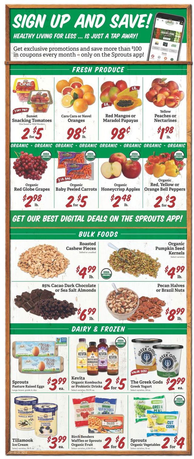 Sprouts Ad from 01/22/2020
