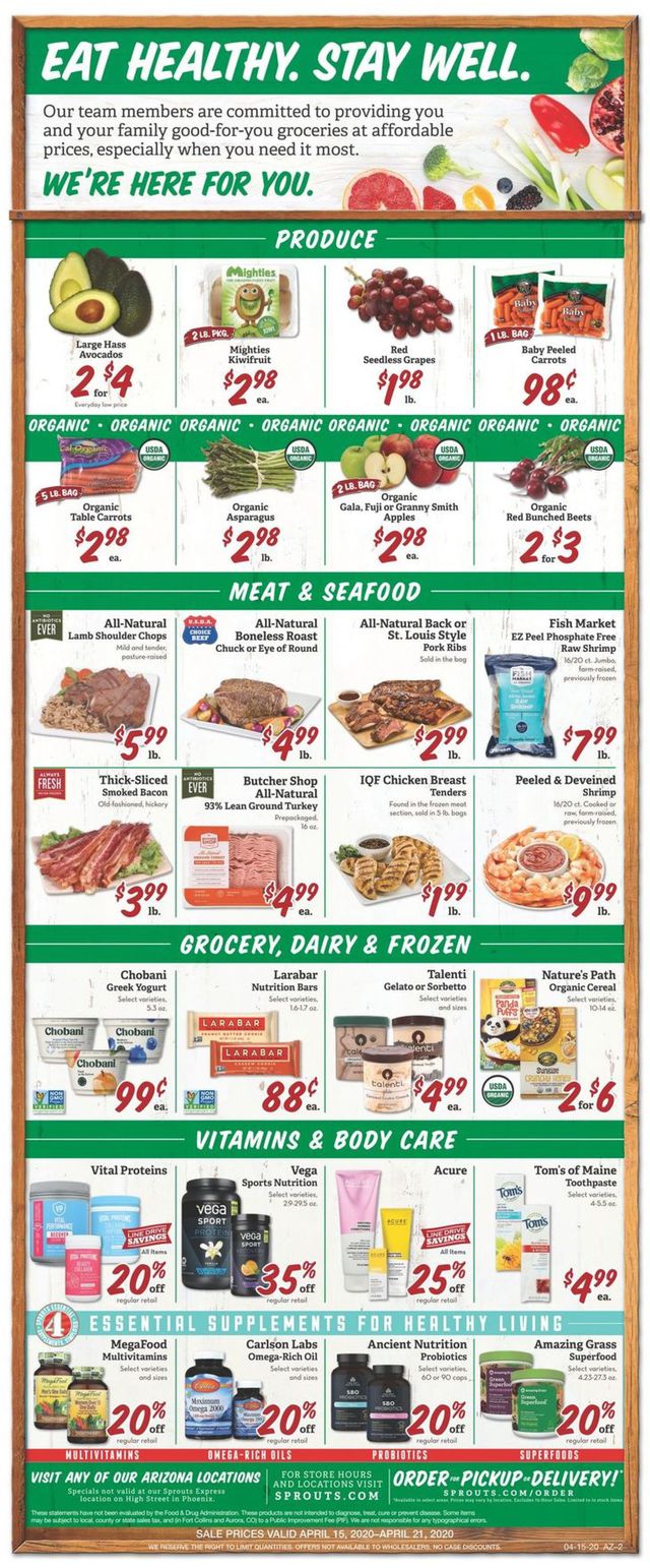Sprouts Ad from 04/15/2020