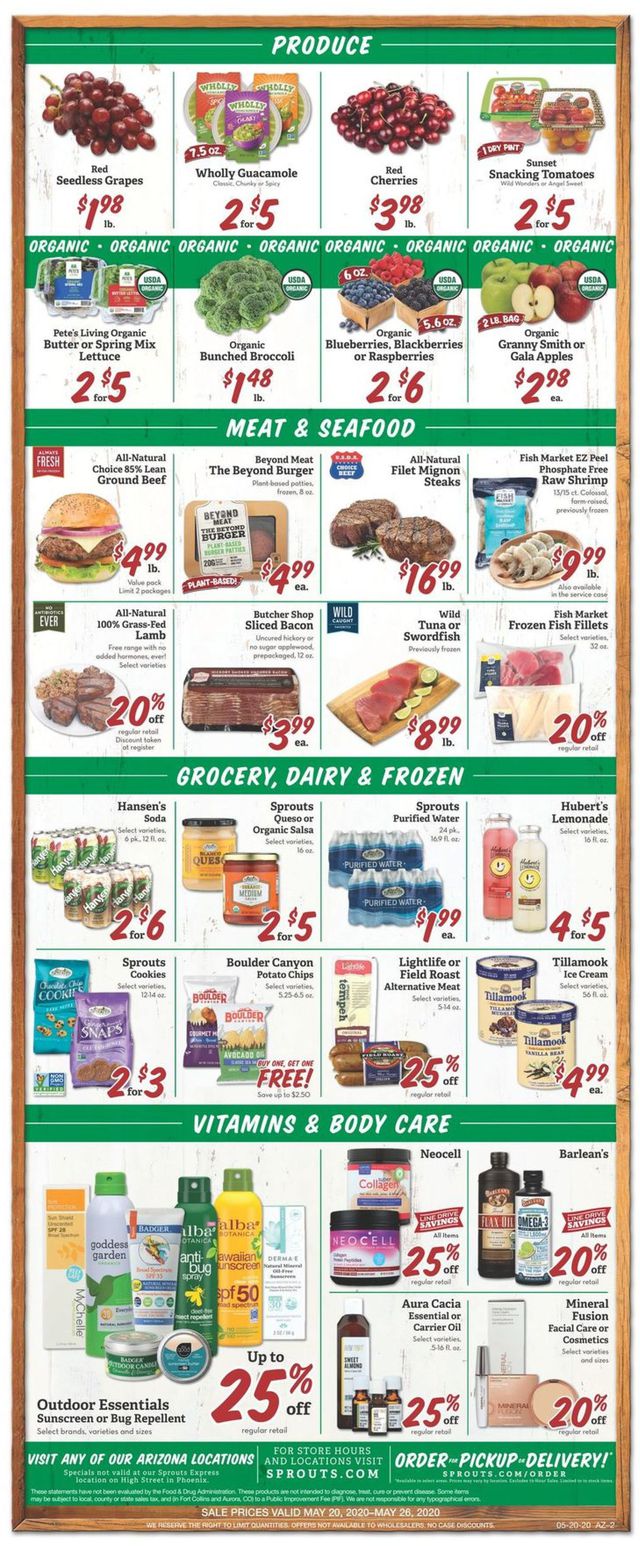 Sprouts Ad from 05/20/2020